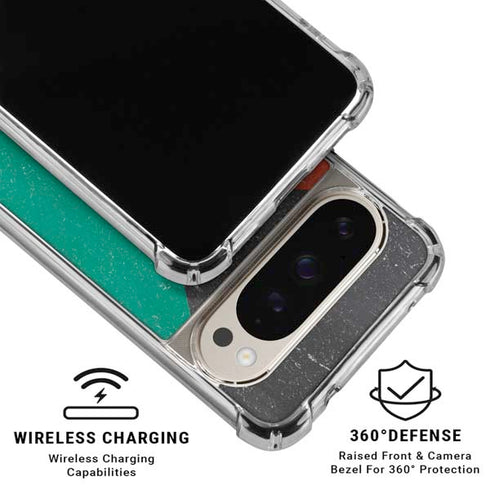 Kuwait Flag Distressed Pixel 9 Pro XL Clear Case